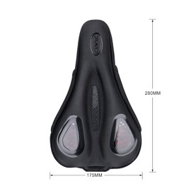 CXWXC Bicycle Saddle Cover, Ergonomic Gel Saddle Cover, Soft and Comfortable, Non-Slip Saddle Protector Bicycle for Men and Women