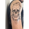 2 Sheets Temporary Skull Tattoo Biker Tattoo Fake Tattoo J506
