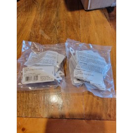 6pk Hickory Hardware P143-W 3/8-Inch Offset Surface Self-Closing Hinge, White B1