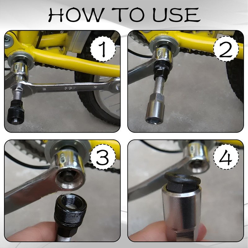 ZFRITP Bicycle Crank Puller, Bicycle Crank Puller, Pedal Crank Puller,