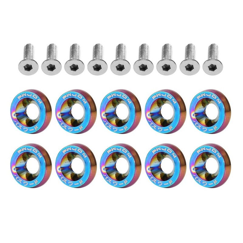 Car M6 Screw Gasket, Modification Screw License Plate Frame Decoration