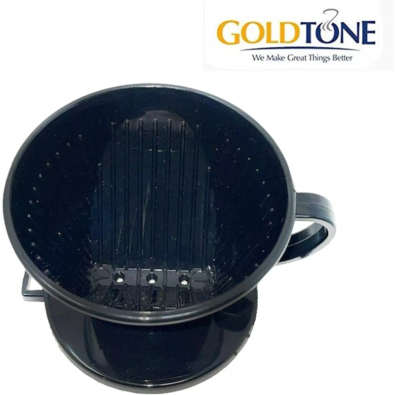 GoldTone #2 Cone Style Pour Over Coffee Dripper, Portable Pour