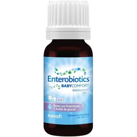 **Enterobiotics Baby Comfort** – Gotas con probióticos y aceite de girasol, frasco de 8 mL.