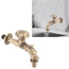 Antique Faucet G1/2 Engraved Brass Vintage Bronze Horse Shape Hanging