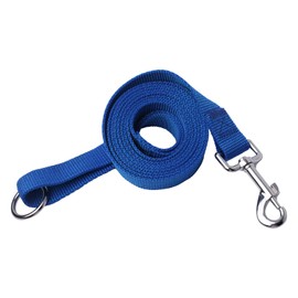 HOUGAK Durable Dog Leash for Medium & Large Dogs, 4FT/6FT/10FT Nylon Leash with Comfortable Handle, O-Ring & Zinc Alloy Hook, Anti-Tangle Design for Walking, Exploring, Outdoor Adventures(Blue, 4ft)