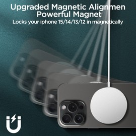 AICase Magsafe Charger For iPhone 16 15 14 13 12 Pro Max Magnetic Fast Wireless Charger
