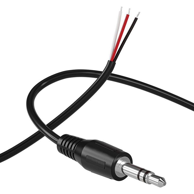 SIOCEN Replacement 3.5mm Male Plug to Bare Wire Open End