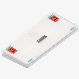 nuphy Halo75 V2 Mechancial Gaming Kyeboard,75% Wireless Hot Swappable Bluetooth Keyboard,83 Kyes RGB Backlit Keyboard,Support Bluetooth/2.4GHz/USB-C (White, Lemon (55gf))