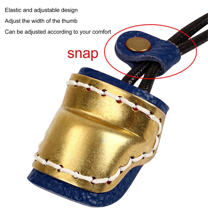 Leather Archery Thumb Ring Archery Finger Protector Guard for Traditional