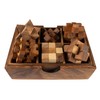 Wooden Cube Brain Teasers Game 6 in 1 (6 Cube