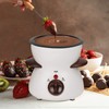 OFFKITSLY Fondue Pot Set, Mini Electric Fondue Pot Set for