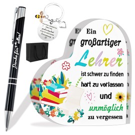 Lets Joy Gifts for teachers, gift for teacher farewell, thank you gifts for teachers, acrylic ornaments + thank you key ring + thank you pen + gift bags, educator warmth gifts