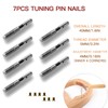 Cheerock 7 Lyre Harp Strings 7pcs String Pin Nails with