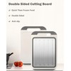 Cutting Board Double Sided, Stainless Steel Cutting Board for Kitchen,