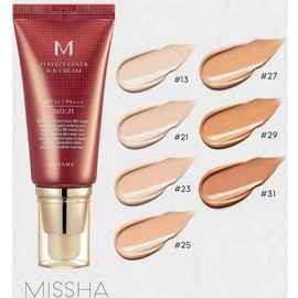 MISSHA - M Perfect Cover BB Cream EX SPF42 PA+++ 20 ml, Shade No.27 | Perfect Coverage | Sun Protection SPF 42 PA+++ | Radiant and Even Skin, 1 g