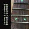1/4インチ ドット セット(アバロンGREEN) ギターに貼る インレイステッカー 090-14-GR
