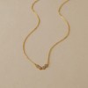 SEPTBIEN 18K Gold Plated Double Layer Necklace Set for Women