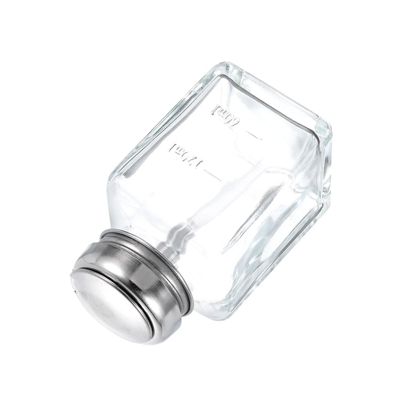 sourcing map Solvent Alcohol Dispensers 120ml(4oz) Push Down Liquid Dispenser