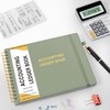 HAUTOCO Hardcover Accounting Ledger Book for Small Business Bookkeeping Horizontal