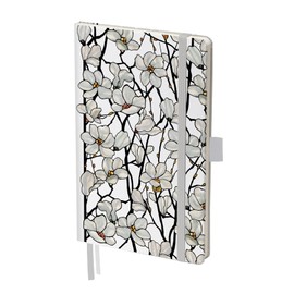 RainCaper Vegan Leather Journal Notebook, 160 Dot-Grid Pages, 5.7 inches x 8 inches, Journal - Tiffany Magnolia