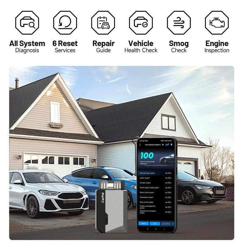 TOPDON Automotive CarPal OBD2 Scanner, Auto Bluetooth-compatible OBD2 Scanner, Car Diagnostic Scanner, Gift