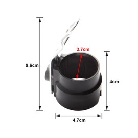 Feuunly Anhänger Stecker Halter, Hänger Deichsel Halter für 7 Polig, 13 Polig Stecker, 7-13 Polig und 13-7 Polig Adapter Stecker Halter, Drehbar Anhängerdeichsel Halterung (Schwarz)