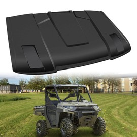 CUSAUTV 2-Piece Combination Hard Top Roof Cover Compatible with Polaris Ranger XP 900/1000/ XP 1000/570 3-Seat 2013-2023 Sport Roof Exterior Accessories Replace OEM #2882911 (2PCS)