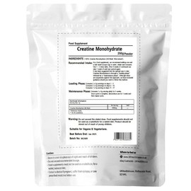 250g UKHealthHouse 100% Pure Creatine Monohydrate Powder - Micronised for Easy Mixing for Recovery & Performance, Unflavoured Sports Energy Boosting Train