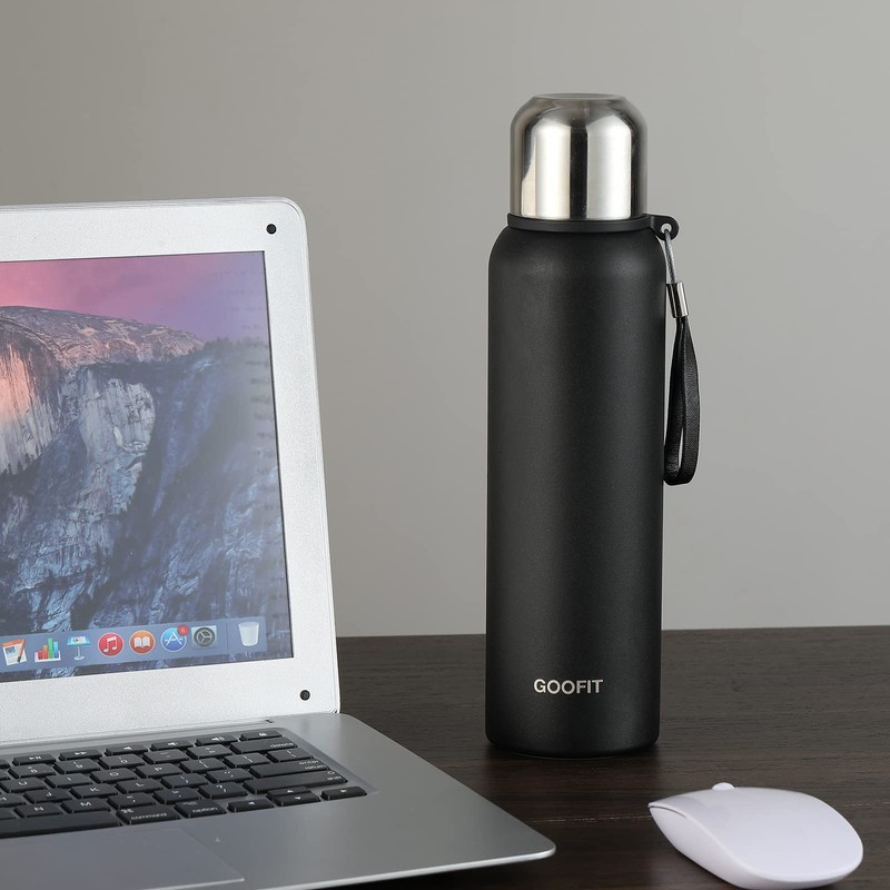 GOOFIT Thermos Flask, 800 ml, Leak-Proof, BPA-Free, Stainless Steel Thermos