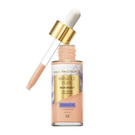 Max Factor Max Factor Miracle Pure Skin Reset Foundation, 2-in-1 Serum und fl1ssige Foundation, nat1rliche Deckkraft mit mattem Finish, Reset-Komplex, Fb. 10-30 Fair