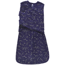 Hudson Baby Unisex Baby Convertible Swaddle Sleep Sack, Navy Constellation, 0-3 Months