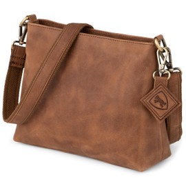 Berliner Bags Vintage Marbella M Shoulder Bag, Large Shoulder Bag, Crossbody Bag Made of Leather, Handbag for Women, camel, S