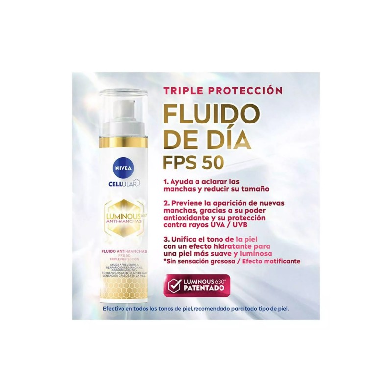 NIVEA Luminous 630: Anti-Dark Spot Facial Fluid SPF 50 with
