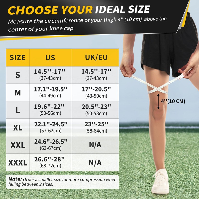 CAMBIVO 2 x Knee Support for Women and Men, Orthopaedic