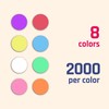 16,000 Pieces - 8mm Coloured Dot Stickers, Sticky Dots Labels
