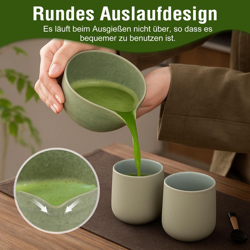 Matcha Set, Includes Matcha Bowl, Matcha Bamboo Tea Whisk, Whisk