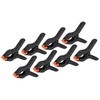 PATIKIL 3.5 Inch Spring Clamps, 8 Pack Plastic Flexible Anti-Slip