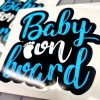 Oracal BABY BOY ON BOARD BLUE Decal Sticker Car Truck