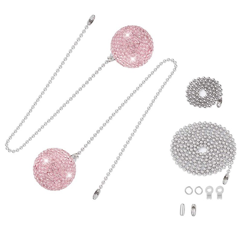 2 piezas de abalorio de arcilla con diamantes de imitación