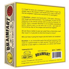 Brainfart 21040" Topsy-Turvy Trivia Card Game for 12 years to 99 years