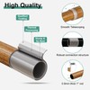 QDWIS Wood Curtain Rods for Windows 48 to 84 Inch,