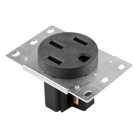 Strhowill NEMA 14-50R Outlet - Heavy Duty 14-50R 50A 125/250V Power Receptacle for EV Chargers & Commercial Ranges | Flush Mount 3-Pole 4-Wire Design | UL Listed Industrial Grade Outlet