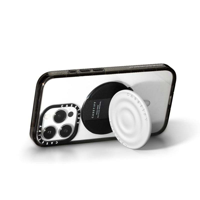 CASETiFY Snappy Ripple Grip Stand Compatible with Magsafe - White
