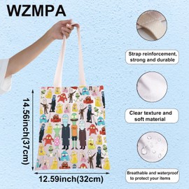 WZMPA Pupa Characters Tote Bag Korvo & Jesse Fans Gift Terry & Yumyulack Shoulder Bag Cartoon Pupa Merchandise, Cartoon Pupa Tg, L