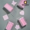 200 Pieces Pink Lash Glue Wipes, Nail Wipes, Heart Shape