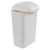 Leendines Waste Can with Swing Lid, 14 L Plastic Trash