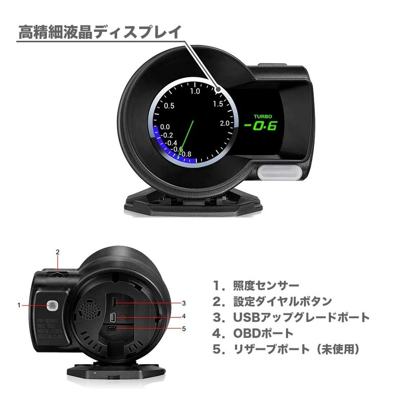External Speedometer Tachometer Head Up Display HUD OBD Digital Advanced