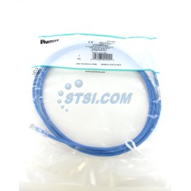 Panduit UTP28X7BU Cat6a 28awg Network Patch Cable, 7 Ft Blue ~STSI
