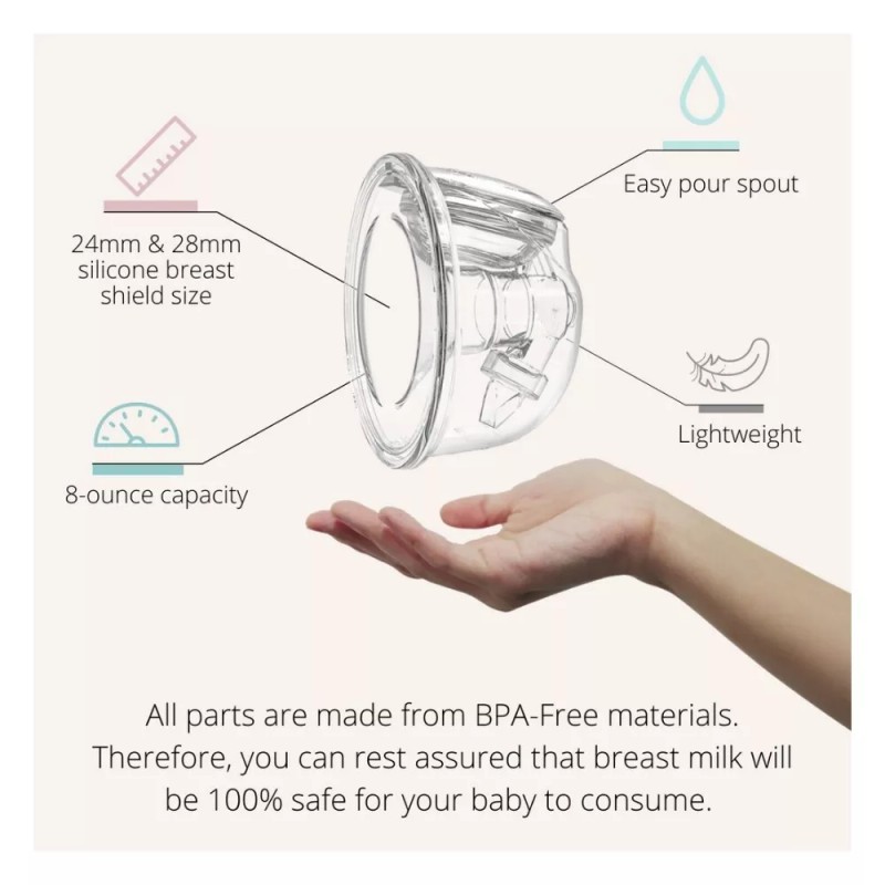 Zomee Silicone Hands Free Collection Cups