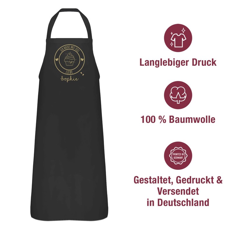Geschenk mit Namen personalisiert by Shirtracer - Apron - Baking